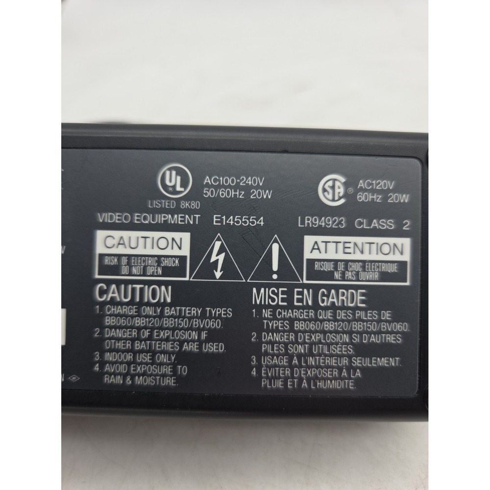 Thomson 221361 Camcorder Battery Charger BB060 BB120 BB150 BV060 RCA Tested - Picture 4 of 4